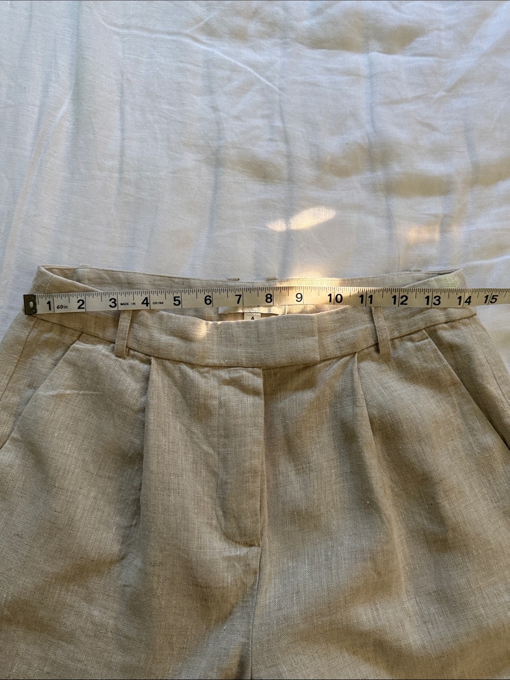 Banana Republic Wide-Leg Linen Blend Pants in Light Taupe - Picture 6 of 13